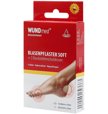 Blasenpflaster SOFT & Druckstellenkissen transparent