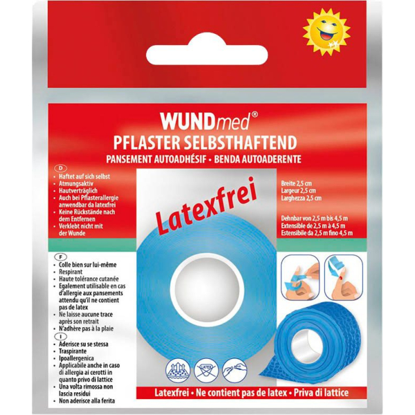 4260206624059 - Pflaster Kohäsiv blau 25 cm x 25 - 45 m 4260206624059 WUNDmed 4260206624059 - Pflaster Kohäsiv blau 25 cm x 25 - 45 m 4260206624059 WUNDmed