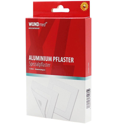 Pflaster Aluminium XL grau 7,5 x 7,5 cm Pflaster Aluminium XL grau 7,5 x 7,5 cm