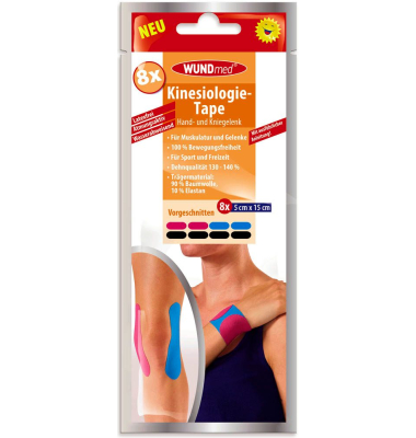 Tape Kinesiologie Tape Hand- und Kniegelenk schwarz 5,0 x 15,0 cm Tape Kinesiologie Tape Hand- und Kniegelenk schwarz 5,0 x 15,0 cm