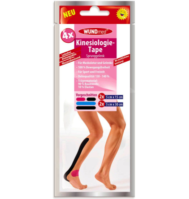 Tape Kinesiologie Tape Sprunggelenk blau 5,0 cm Tape Kinesiologie Tape Sprunggelenk blau 5,0 cm