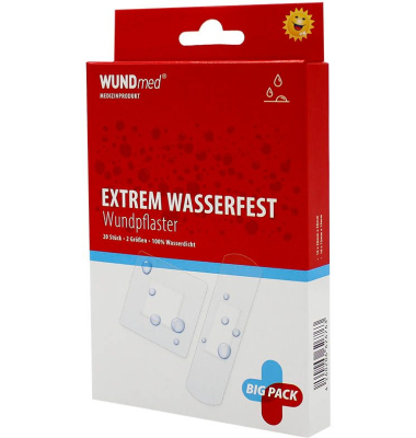 Pflaster Extrem Wasserfest weiß