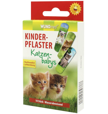 Pflaster Katzen bunt 1,9 x 6,3 cm Pflaster Katzen bunt 1,9 x 6,3 cm