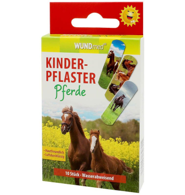 Pflaster Pferde bunt 1,9 x 6,3 cm