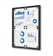 Showdown Displays Schaukasten Economy schwarz 4x DIN A4