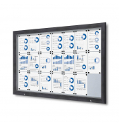 Showdown Displays Schaukasten Premium grau 21x DIN A4