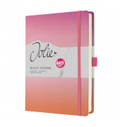 Notizbuch JB103, JOLIE Bullet, bunt, A5, punktkariert, 120g, 100 Blatt / 200 Seiten