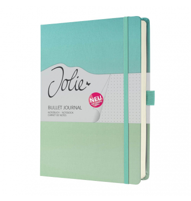 Notizbuch JB102, JOLIE Bullet, bunt, A5, punktkariert, 120g, 100 Blatt / 200 Seiten