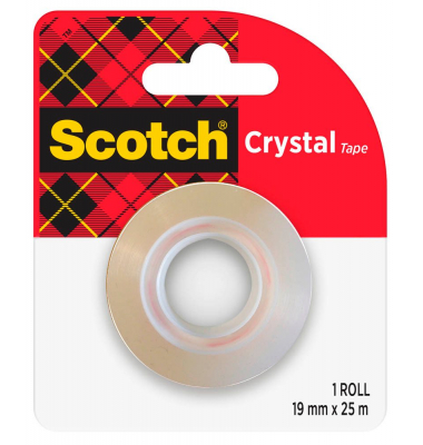 Crystal Klebefilm kristall-klar 19,0 mm x 25,0 m 1 Rolle