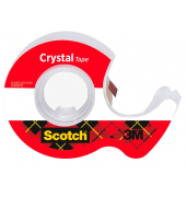 Klebebandabroller Crystal Tape 6-1975D, f&uuml;r Klebeb&auml;nder bis 19mm x 7,5m, rot