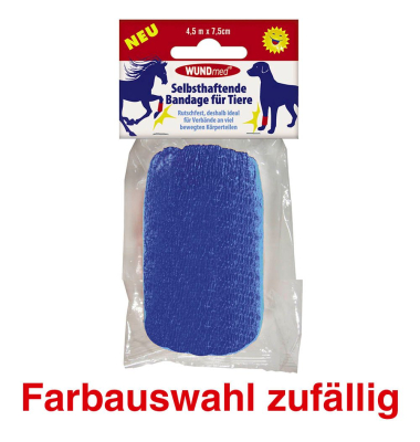 Selbsthaftende Bandagen  Tiere bunt 7,5 cm x 4,5 m