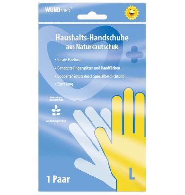 Gummihandschuhe, gelb, Größe 9 / L