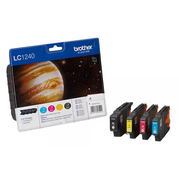 5014047562396 - ORIGINAL Multipack Schwarz   Cyan   Magenta   Gelb LC-1240-BK C M Y LC1240VALBPDR 4 Tintenpatronen LC1240BK + LC1240C + LC1240M + LC1240Y