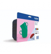 Druckerpatrone LC227XLVALBP (kompatibel zu LC-227XL), schwarz/cyan/magenta/gelb, ca. 4x 1200 Seiten