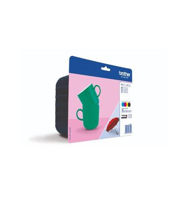 Druckerpatrone LC227XLVALBP (kompatibel zu LC-227XL), schwarz/cyan/magenta/gelb, ca. 4x 1200 Seiten