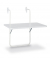 Beistelltisch Boy Balkonh&auml;ngetisch, 5cm (H), 60x40cm (BxT), rechteckig, wei&szlig; / wei&szlig;