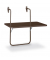 Beistelltisch Boy 36506410, 5cm (H), 60x40cm (BxT), rechteckig, braun / braun