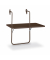 Beistelltisch Boy Balkonh&auml;ngetisch, 5cm (H), 60x40cm (BxT), rechteckig, braun / braun