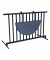 Beistelltisch Butler 36501550, 8cm (H), 100x50cm (BxT), halbrund, anthrazit / anthrazit