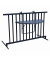 Beistelltisch Butler Balkonh&auml;ngetisch, 8cm (H), 100x50cm (BxT), halbrund, anthrazit / anthrazit
