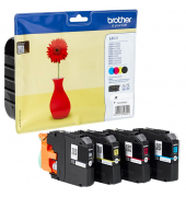 Druckerpatrone LC121VALBP (LC-121), schwarz/cyan/magenta/gelb, ca. 4x 300 Seiten