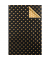 Geschenkpapier 7A5834, Sterne und Punkte, 50cm x 250m, schwarz/gold