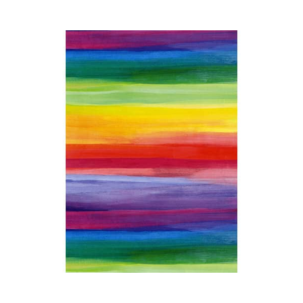 4058653800115 - Geschenkpapier 7A2263 Streifen bunt Regenbogen 50cm x 150m grün blau violett rot lila orange gelb 4058653800115 50 Meter
