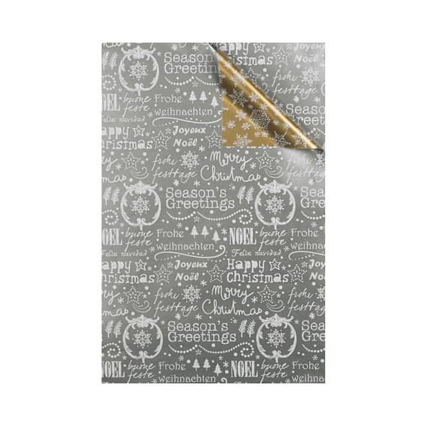 4058653800405 - Geschenkpapier 4A5603 Weihnachten 50cm x 50m silber gold 4058653800405 50 Meter 4058653800405 - Geschenkpapier 4A5603 Weihnachten 50cm x 50m silber gold 4058653800405 50 Meter