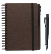 Notizbuch 201553, braun, A5, blanko, 100g, 90 Blatt / 180 Seiten