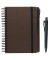 Notizbuch 201553, braun, A5, blanko, 100g, 90 Blatt / 180 Seiten