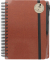 Notizbuch 201554, braun, A5, blanko, 100g, 90 Blatt / 180 Seiten