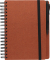 Notizbuch 201554, braun, A5, blanko, 100g, 90 Blatt / 180 Seiten