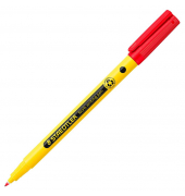 Fineliner Noris writing pen, 307-2, gelb (Schreibfarbe: rot), 0,6mm