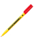 Fineliner Noris writing pen, 307-2, gelb (Schreibfarbe: rot), 0,6mm