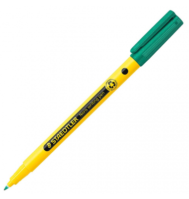 Fineliner Noris writing pen, 307-5, gelb (Schreibfarbe: gr&uuml;n), 0,6mm