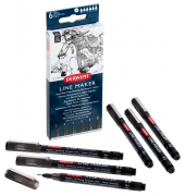 Line Maker Fineliner-Set schwarz