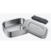 Lunchbox silber, grau 0,8 l