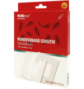 Pflaster Wundverband Sensitiv weiß 8,0 x 10,0 cm