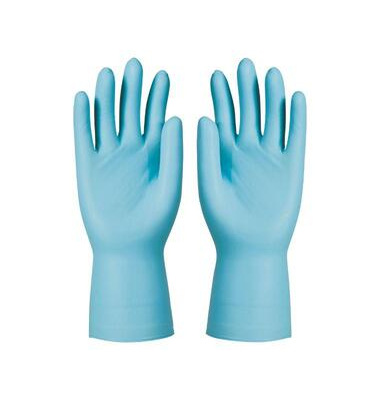 Einweghandschuhe HONEYWELL, Nitril, lebensmittelecht, blau, Größe 6 / XS,