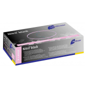 Einweghandschuhe Nitril black, Nitril, lebensmittelecht, schwarz, Gr&ouml;&szlig;e XL,