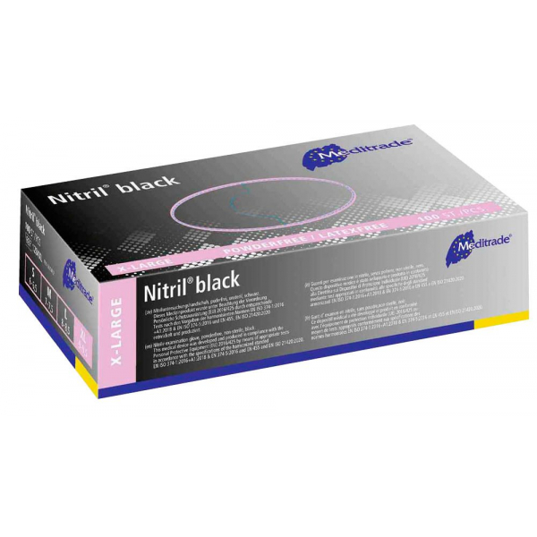 4250016405108 - Einweghandschuhe Nitril black Nitril lebensmittelecht schwarz Größe XL 4250016405108 100 Stück