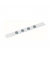 Magnetleiste standard, inkl. 4 Magnete/6207202 100 cm weiß mit 4 Magneten
