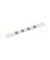 Magnetleiste standard, inkl. 4 Magnete/6207202 100 cm weiß mit 4 Magneten