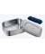 Lunchbox silber, blau 1,0 l
