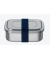 Lunchbox silber, blau 1,0 l
