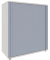 Rollladenschrank weiß 2 Fachböden 100,0 x 44,2 x 113,3 cm