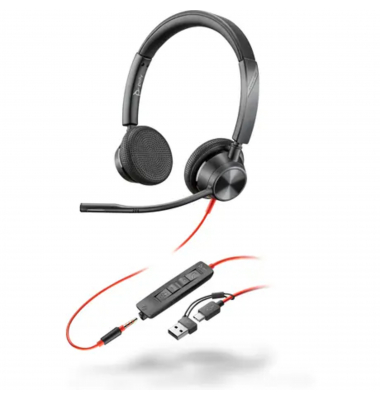 Over-Ear Headset Blackwire 3325 8X221AA, schwarz