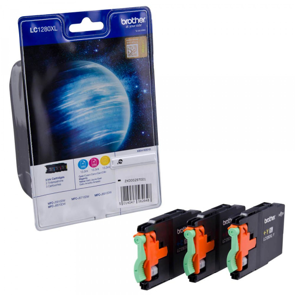 5014047562631 - Druckerpatrone LC-1280XLRBWBPDR Multipack cyan magenta gelb 5014047562631 3 Stück