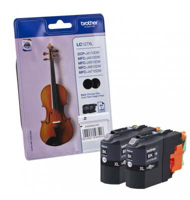 LC-127XLBK  schwarz Druckerpatronen, 2er-Set
