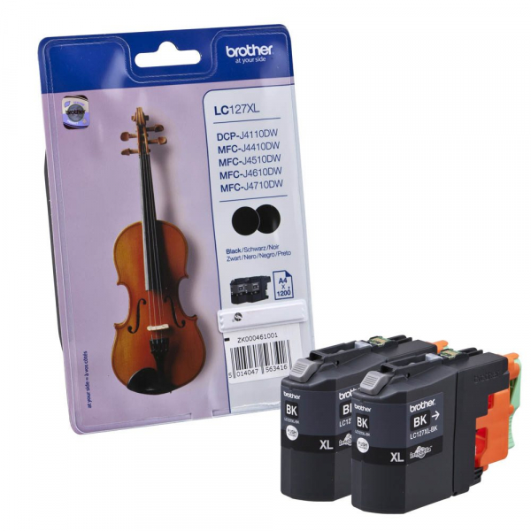 5014047563409 - LC127XLBKBP2 - 2er-Pack - Sehr hohe Ergiebigkeit - Schwarz - original - Tintenpatrone